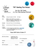 FLYER - TBT Bowling Fun-Raiser - Jeff Minkowsky