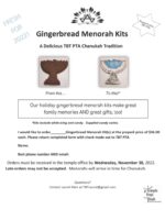Gingerbread Menorah Form 2022 - Laurel Klein