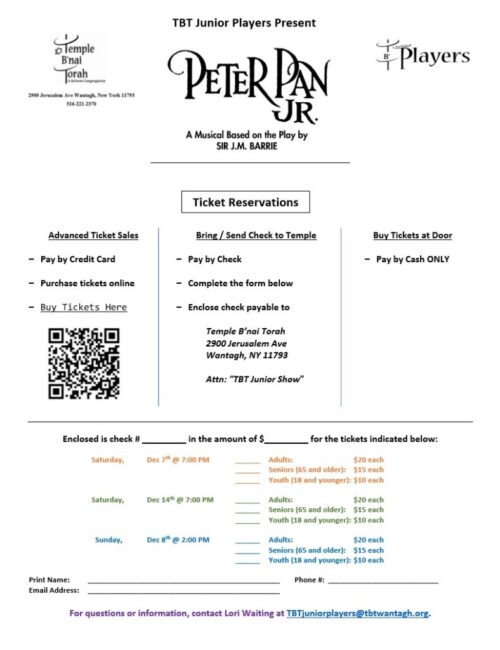 Ticket form - Peter Pan - Jeffrey Minkowsky_1