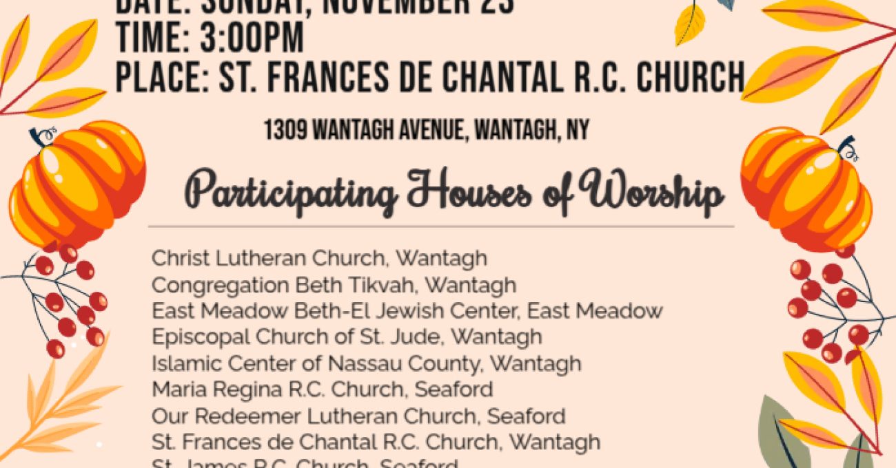 2025 11 12 Interfaith service - Made with PosterMyWall-2 - Michelle Goldstein